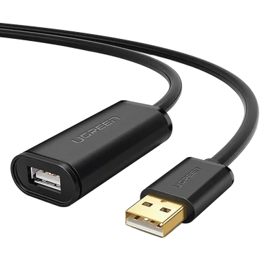 Cable de Extensión Activo USB 2.0 / 10 Metros / Macho-Hembra / Booster individual FE1.1S incorporado / Velocidad de hasta 480 Mbps / Ideal para impresoras, consolas , Webcam, etc.