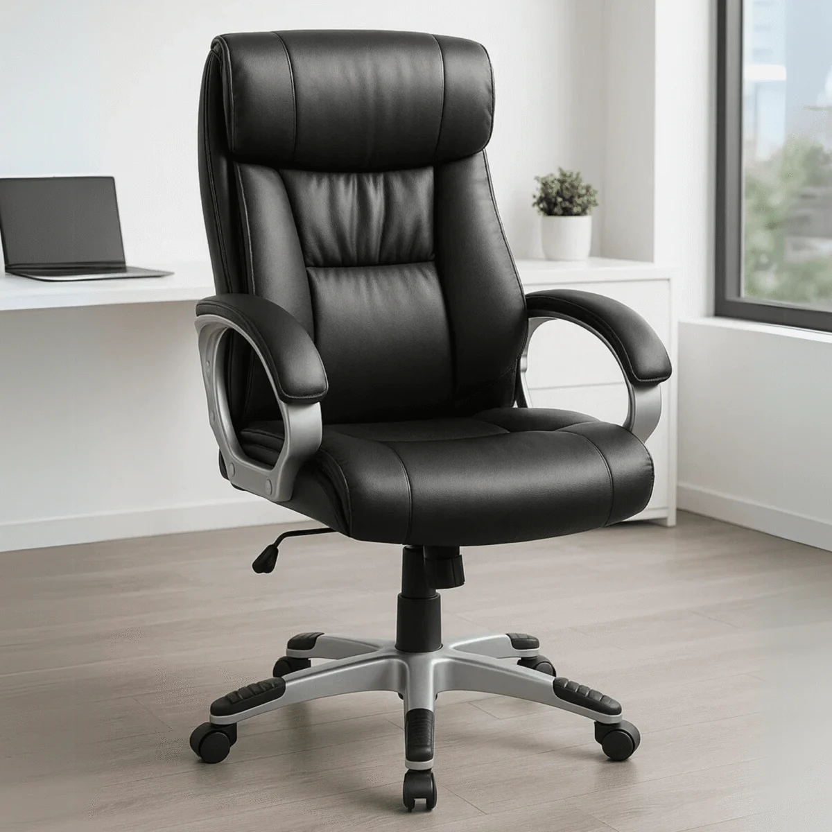 Silla Ejecutiva Milan Vinipiel Negro