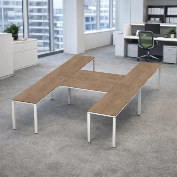 Configuración en H Billydesk 360x240cm