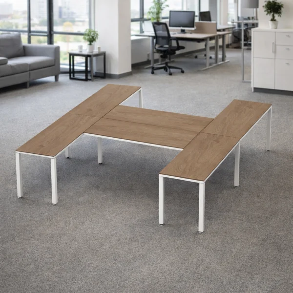 Configuración en H Billydesk 300x270cm