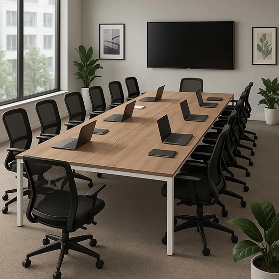 Sala de Juntas 14 personas Billydesk 450x120cm