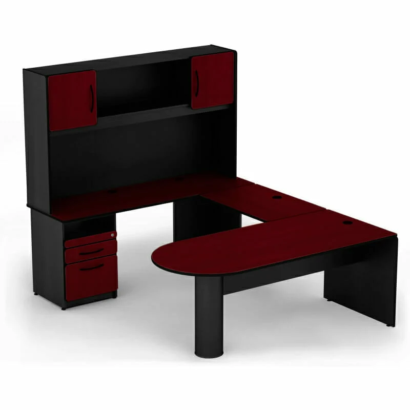 Módulo Ejecutivo Trot cherry/negro