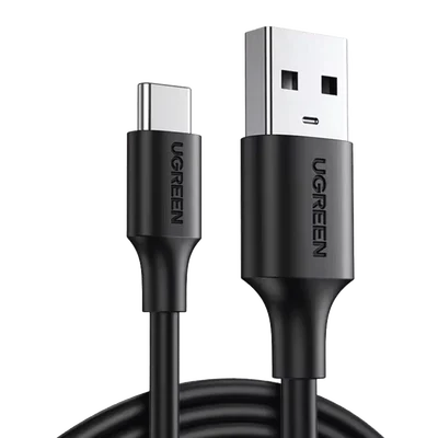 Cable USB-A a USB-C | 1 Metro | Carga y Sincronización de Datos | Carga Rápida 60W | Datos 5 Gbps | QC 3.0/2.0 | FPC | AFC | Protección Integrada | Duradero y Flexible| Caja ABS | Cubierta de TPE | Color Negro.