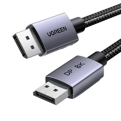 Cable DisplayPort 1.4 | 3 Metros (9.84 Pies) | Resolución 8K@60Hz | Blindaje Interno Múltiple | 3D/HDR+/HDCP | 32.4 Gbps | FreeSync G-Sync | Certificado VESA | Núcleo de Cobre Estañado | Malla de Nylon | Carcasa de Aluminio
