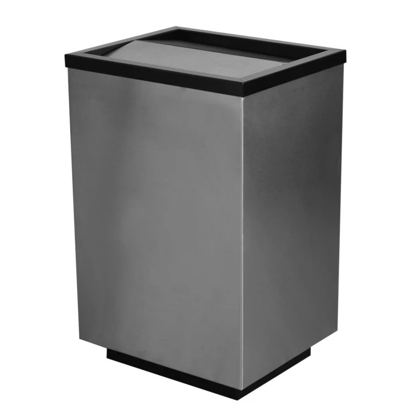 Basurero Rectangular Acero Inoxidable 41x34x59 70lts AI-BA-003
