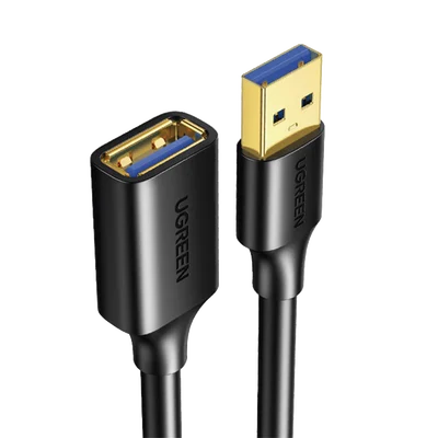 Cable Extensor USB 3.0 / 3 Metros / Macho-Hembra / 5 Gbps / Ultra Durabilidad / Núcleo de cobre estañado 28/22 AWG / Blindaje interior múltiple / Ideal para teclado, mouse , etc.