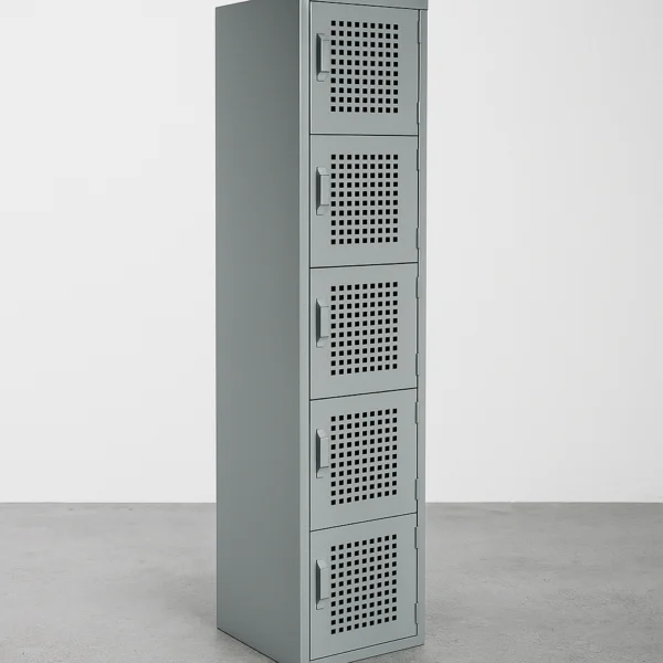 Locker 5 Puertas Perforado 1.80x38x45
