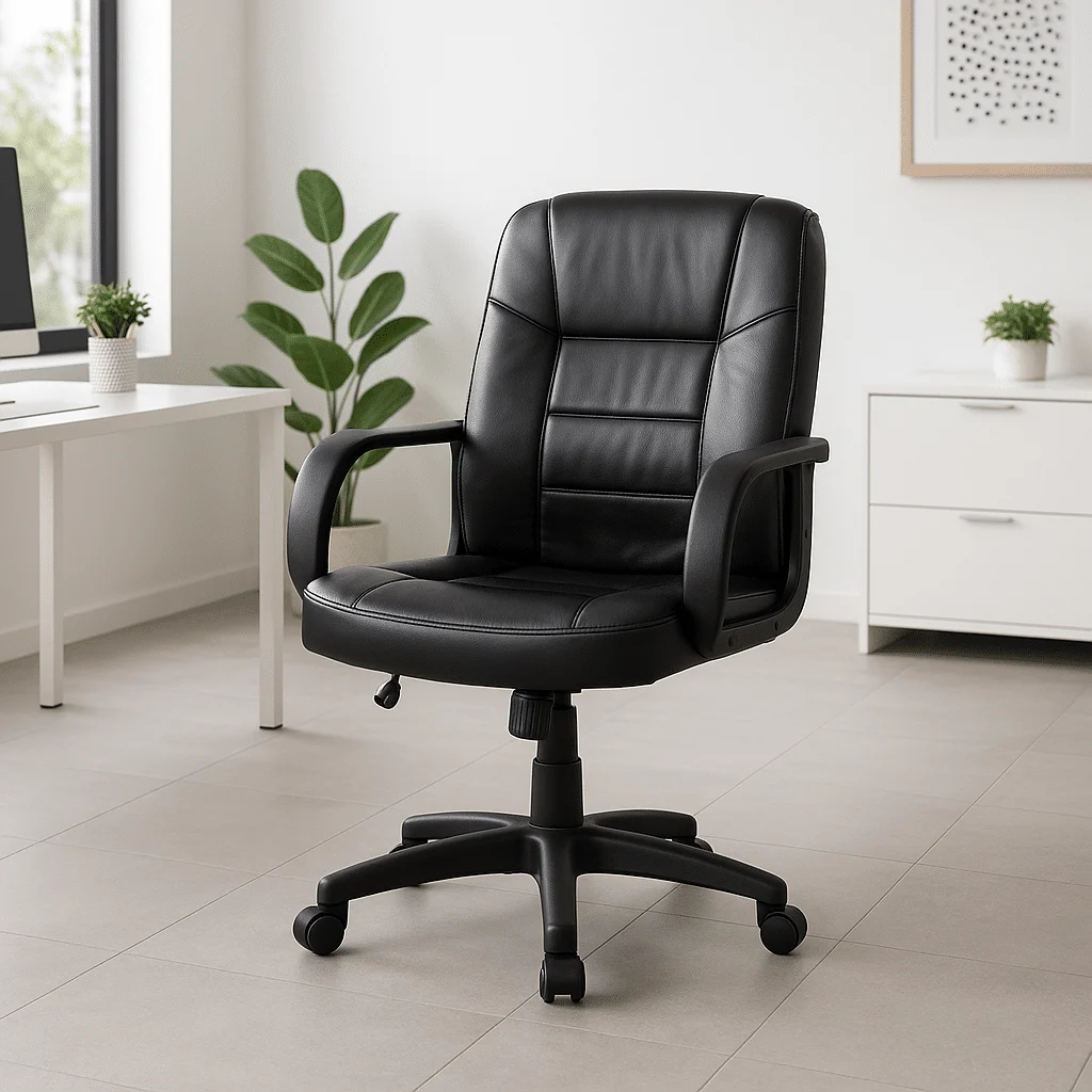 Silla Ejecutiva Alfaro en Vinipiel y Respaldo Medio 2002