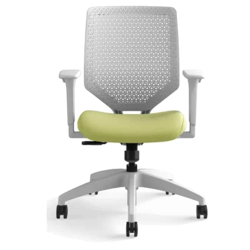 Silla Ejecutiva Solve Respaldo Gris/Asiento Verde c/b HSLVTMR.Y0.A.H.TI.NR82.NL.SB.TI