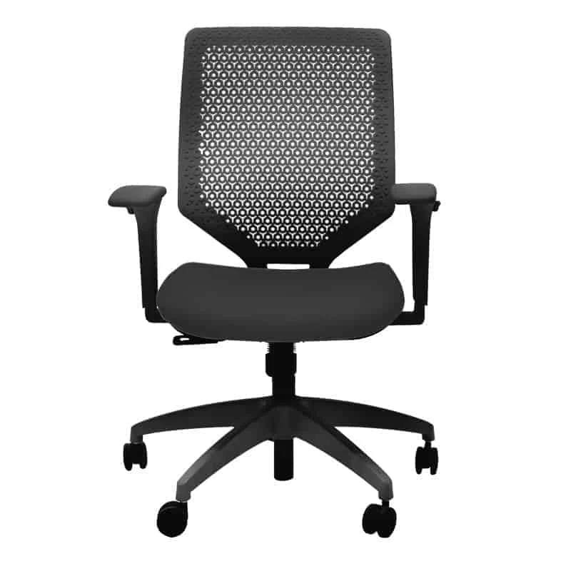 Silla Ejecutiva Solve Respaldo Negro/Asiento Negro  c/b HSLVTMR.Y0.A.H.OS.CU10.NL.SB.T
