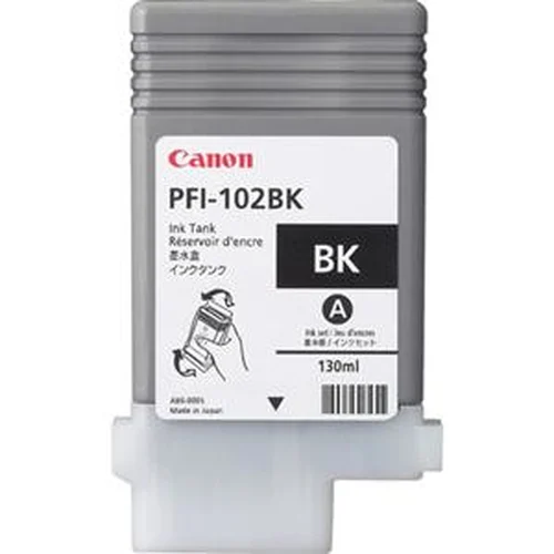 CARTUCHO INKJET PFI-102 BK NEGRO 130ML PARA PLOTTER IPF