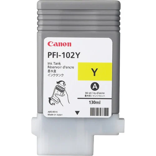 CARTUCHO INKJET PFI-102 Y YELLO 130ML PARA PLOTTER IPF