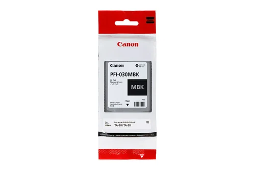 CARTUCHO INKJET PFI-030 MBK MATTE NEGRO 55ML P TA20 TA30