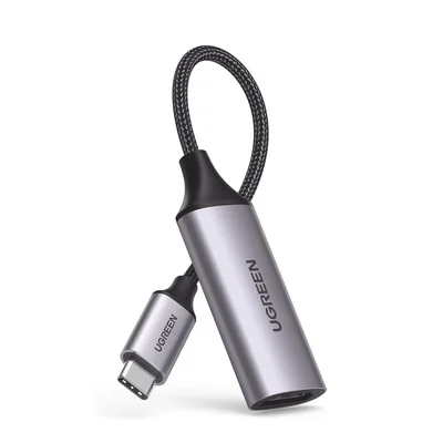 Cable Adaptador USB C a HDMI 4K@60Hz / Convertidor Thunderbolt 3 / Caja de Aluminio / HDMI V2.0 / 3D / Longitud del Cable 10 cm (3.94 Pulgadas)