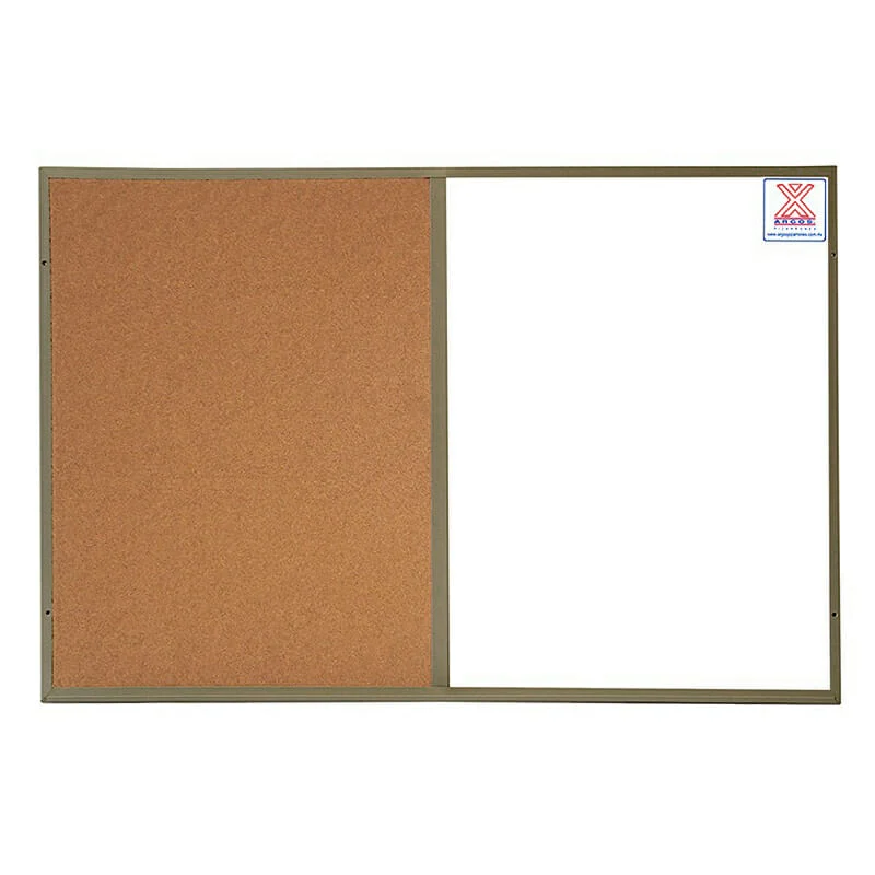 Pizarron Mixto Blanco/Corcho 1.20 x 0.80m  X402