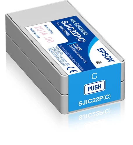 EPSON CW CARTUCHO TINTA CYAN PARA TM-C3500 SJIC22P