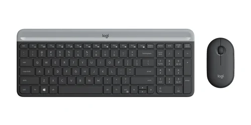 KIT TECLADO Y  MOUSE INALAMBRIC SLIM MK470 MINIMALISTA MODERNO