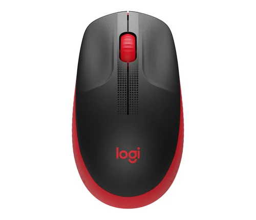 MOUSE INALAMBRICO M190 AMBIDIES DE TAMANO REGULAR COLOR ROJO