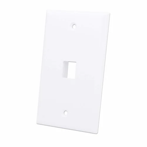 TAPA DE PARED FACEPLATE PLACA 1 PUERTO BLANCO
