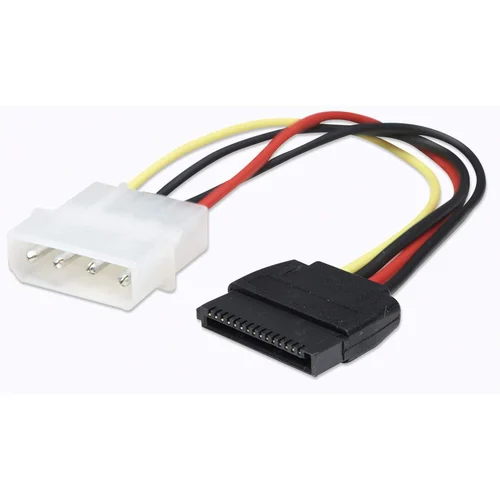CABLE ALIMENTACION SATA 0.16M MOLEX 4 PINES A SATA 15 PINES