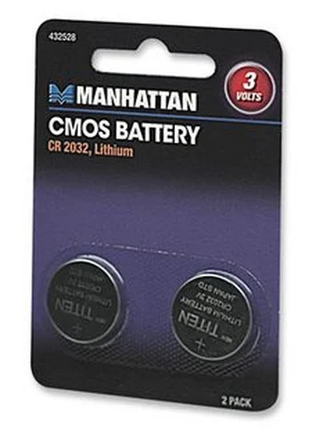 BATERIA PILA CMOS CR2032 2 PIEZAS 3V LITIO TARJETA MADRE
