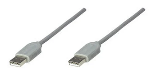 CABLE USB A-A 1.8M GRIS .
