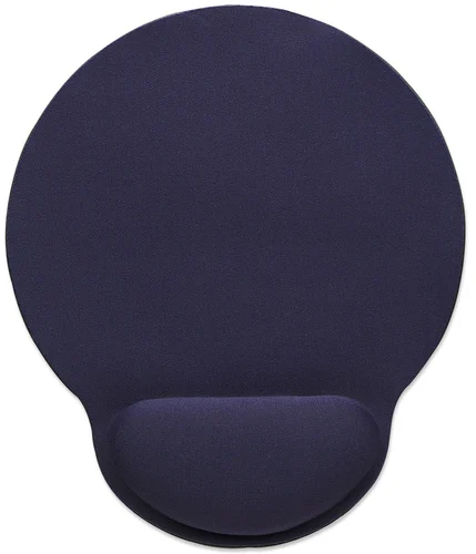 MOUSEPAD CON DESCANSA MUNECAS TIPO GEL ERGONOMICO AZUL MARINO