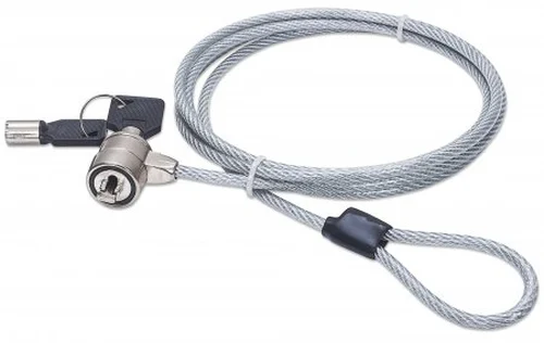 CANDADO SEGURIDAD LAPTOP CON LLAVE 1.4M GRIS