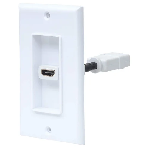 COPLE HDMI BLANCO CON FACEPLATE 1 PUERTO