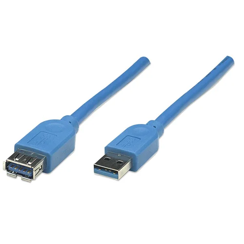 CABLE EXTENSION USB 2 METROS VELOCIDAD 3.0 COLOR AZUL