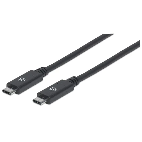 CABLE USB C 1 METRO 10GBPS GENERACION 2 5A MACHO-MACHO NEGRO