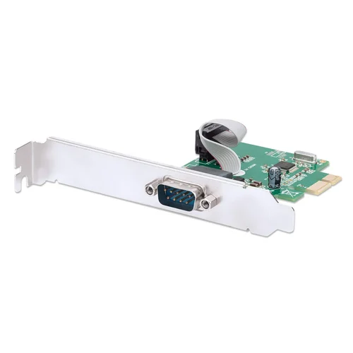 TARJETA SERIAL PCI EXPRESS 1 PUERTO DB9 BRACKET CORTO Y LARGO
