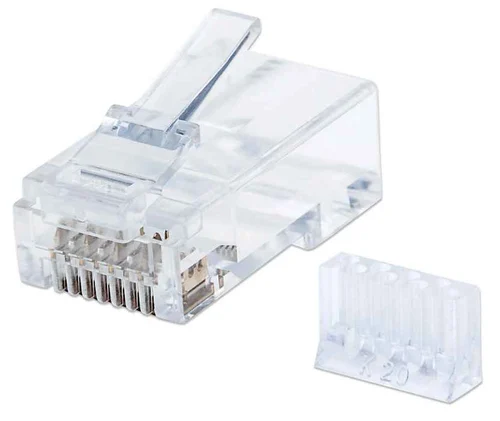 PLUG RJ45 CAT 6 UTP SOLIDO 90 P ZAS