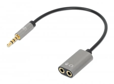CABLE ADAPTADOR AUDIO Y 3.5MM 1 A 2 AUDIFONO Y MICROFONO
