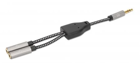 CABLE ADAPTADOR AUDIO Y 3.5MM 1 A 2 AUDIFONOS