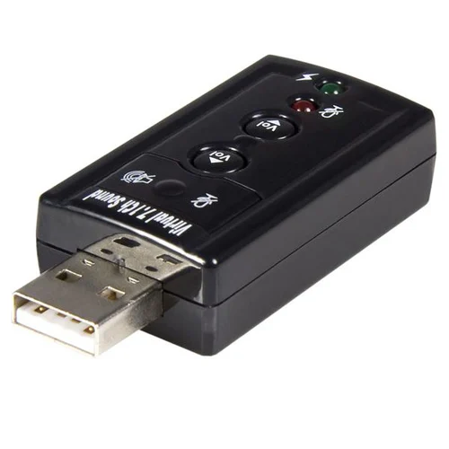 TARJETA DE SONIDO 7.1 VIRTUAL USB EXTERNA ADAPTADOR CONVERSOR .