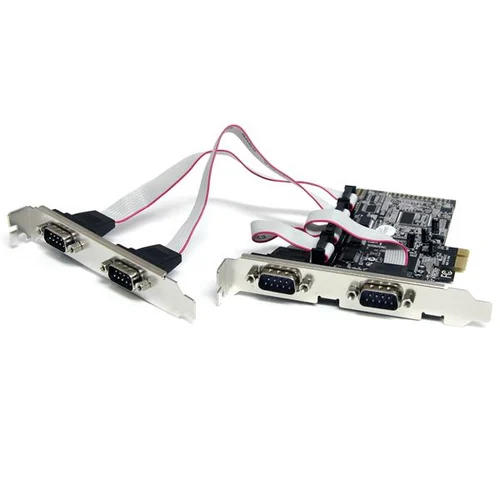 TARJETA ADAPTADORA PCI EXPRESS PCIE 4 PUERTOS SERIAL RS232 DB9 .