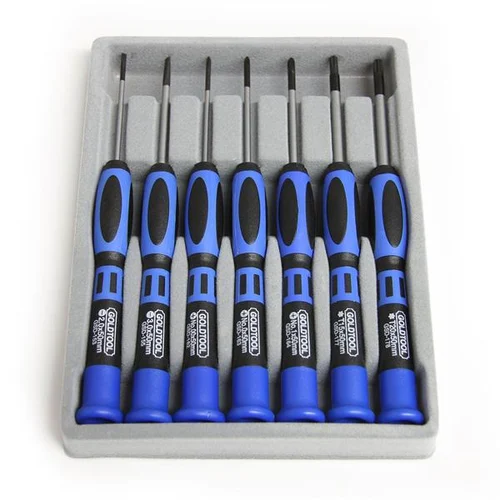 JUEGO KIT DE DESTORNILLADORES PRECISION 7 PIEZAS TORX PHILIPS