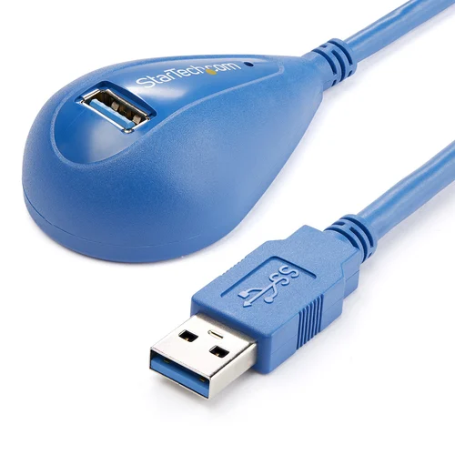 CABLE 1.5M EXTENSOR USB 3.0 DE ESCRITORIO USB A MACHO A HEMBRA