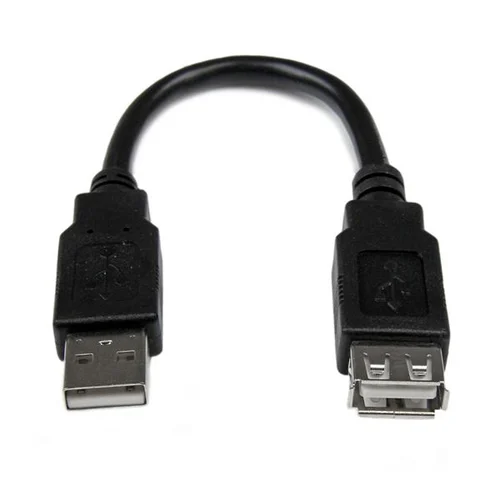 CABLE EXTENSOR USB 2.0 MACHO A HEMBRA DE 15CM          .