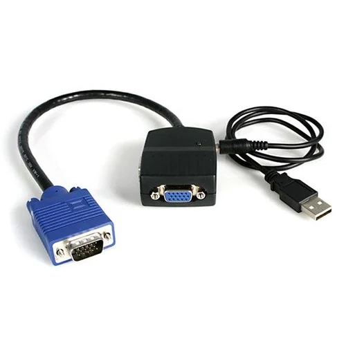DUPLICADOR SPLITTER DE VIDEO VGA DE 2 PUERTOS COMPACTO CABLE .