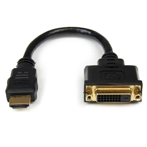 CABLE ADAPTADOR VIDEO 20CM HDMI MACHO A DVI-D HEMBRA       .