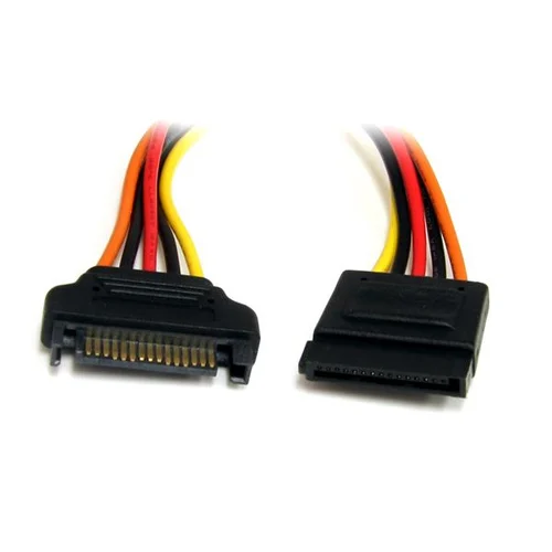 CABLE 30CM EXTENSION CORRIENTE ALIMENTACION SATA – 15 PINES    .