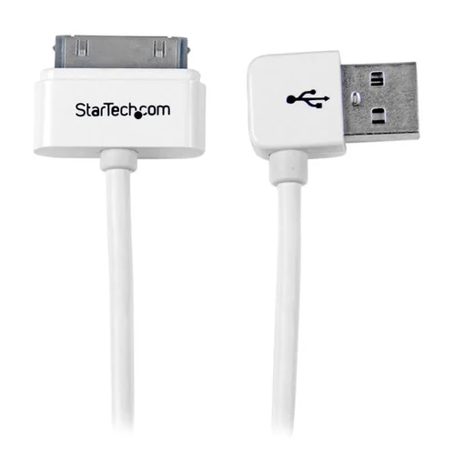 CABLE 1M CONECTOR DOCK 30 PIN IPAD IPOD IPHONE A USB ANGULO IZQ