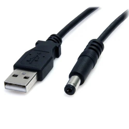 CABLE 2M ADAPTADOR USB A MACHO A CONECTOR COAXIAL BARREL M 5V  .