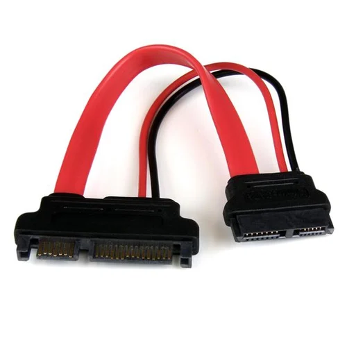 CABLE 15CM ADAPTADOR SLIM LINE SATA A SATA CON CORRIENTE       .