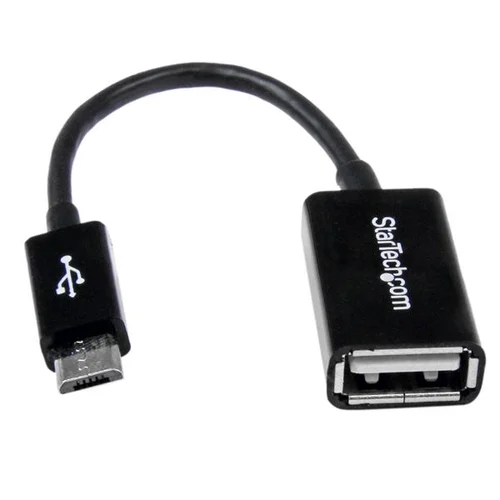 CABLE 12CM ADAPTADOR MICRO USB MACHO A USB A HEMBRA OTG        .