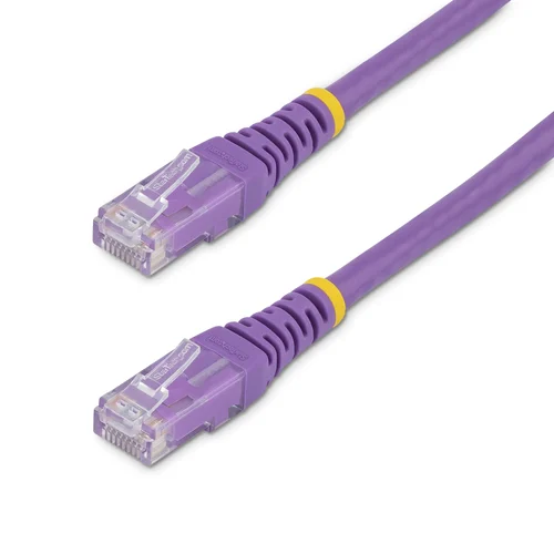 CABLE 6M GIGABIT ETHERNET RED CAT6 UTP RJ45 MOLDEADO MORADO   .