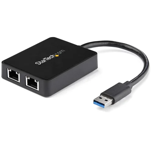 TARJETA ETHERNET 2 PUERTOS RJ45 EXTERNA USB 3.0 CON 1X USB A