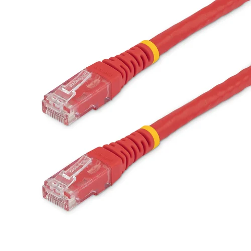CABLE 6M GIGABIT ETHERNET RED CAT6 UTP RJ45 MOLDEADO NARANJA  .